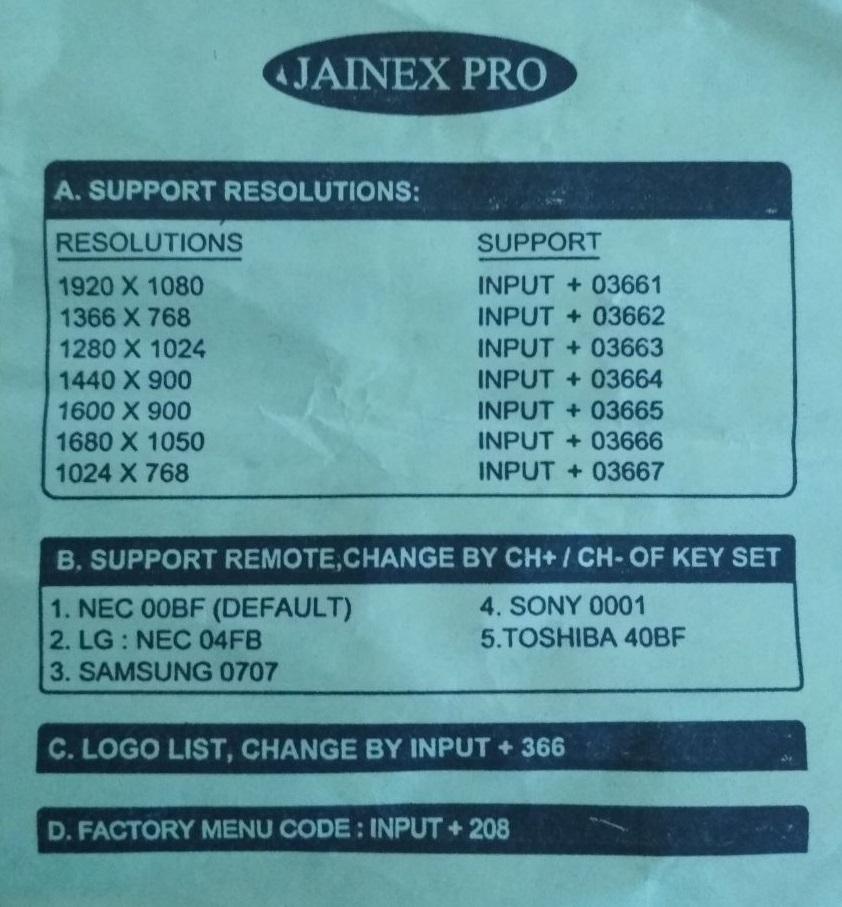 JNX 53U11.2-Resolution-Code